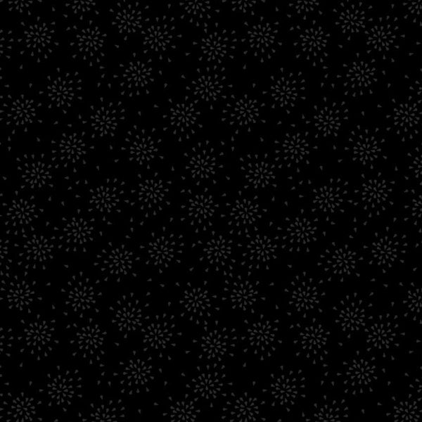 Dusk - Black Flourish - Cotton Fabric