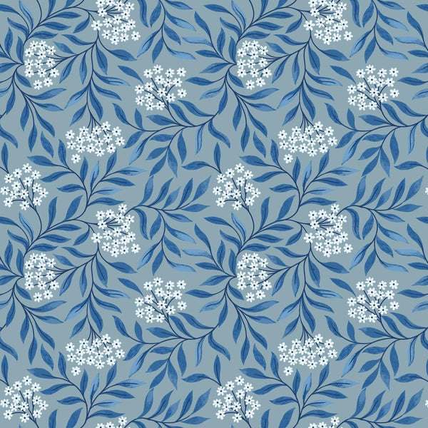 Brensham - Floral Leaves - Cotton