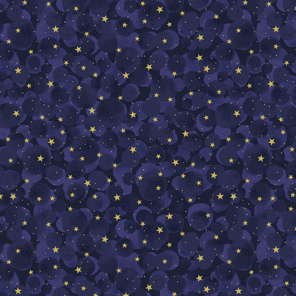 Celestial - Midnight Bumbleberries - Cotton