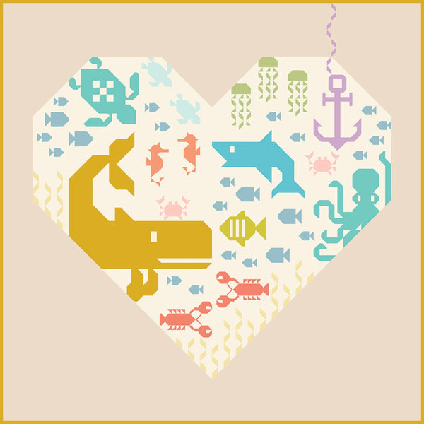 PRE-ORDER New! - Heart of the Ocean Quilt Pattern