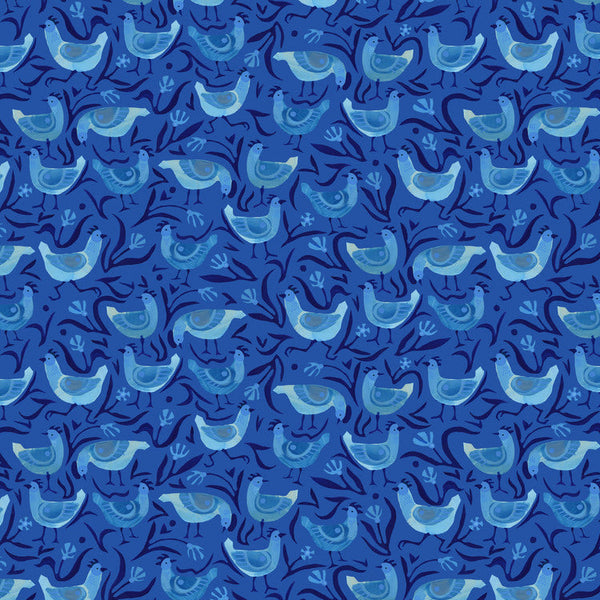 Azul - Coop - Cotton Fabric
