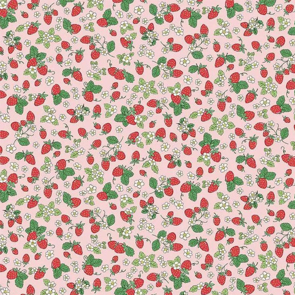 Afternoon Tea - Strawberry Fizz - Cotton Fabric