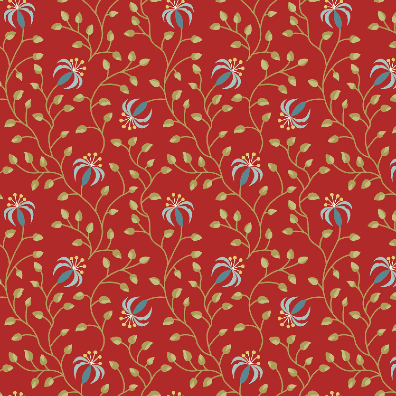 Beyond Time - Lily Rosehip - Cotton Fabric