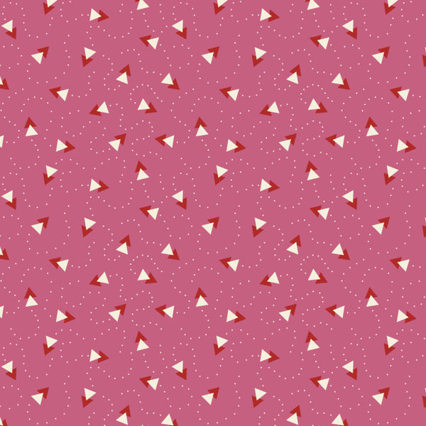 Beyond Time - Paper Airplanes Bubblegum - Cotton Fabric