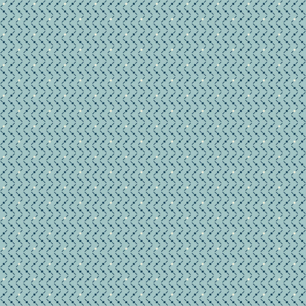 Beyond Time - Criss Cross Powder Blue - Cotton Fabric