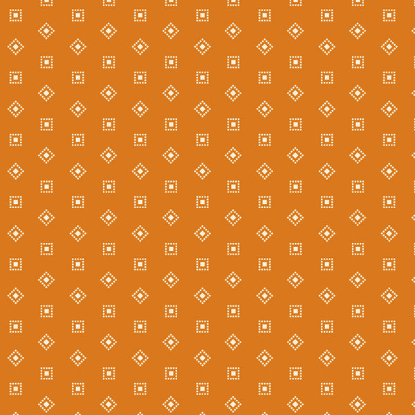 Beyond Time - Hopscotch Apricot - Cotton Fabric