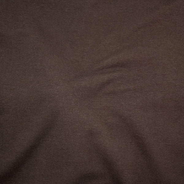 Bamboo Cotton French Terry Fabric: Espresso