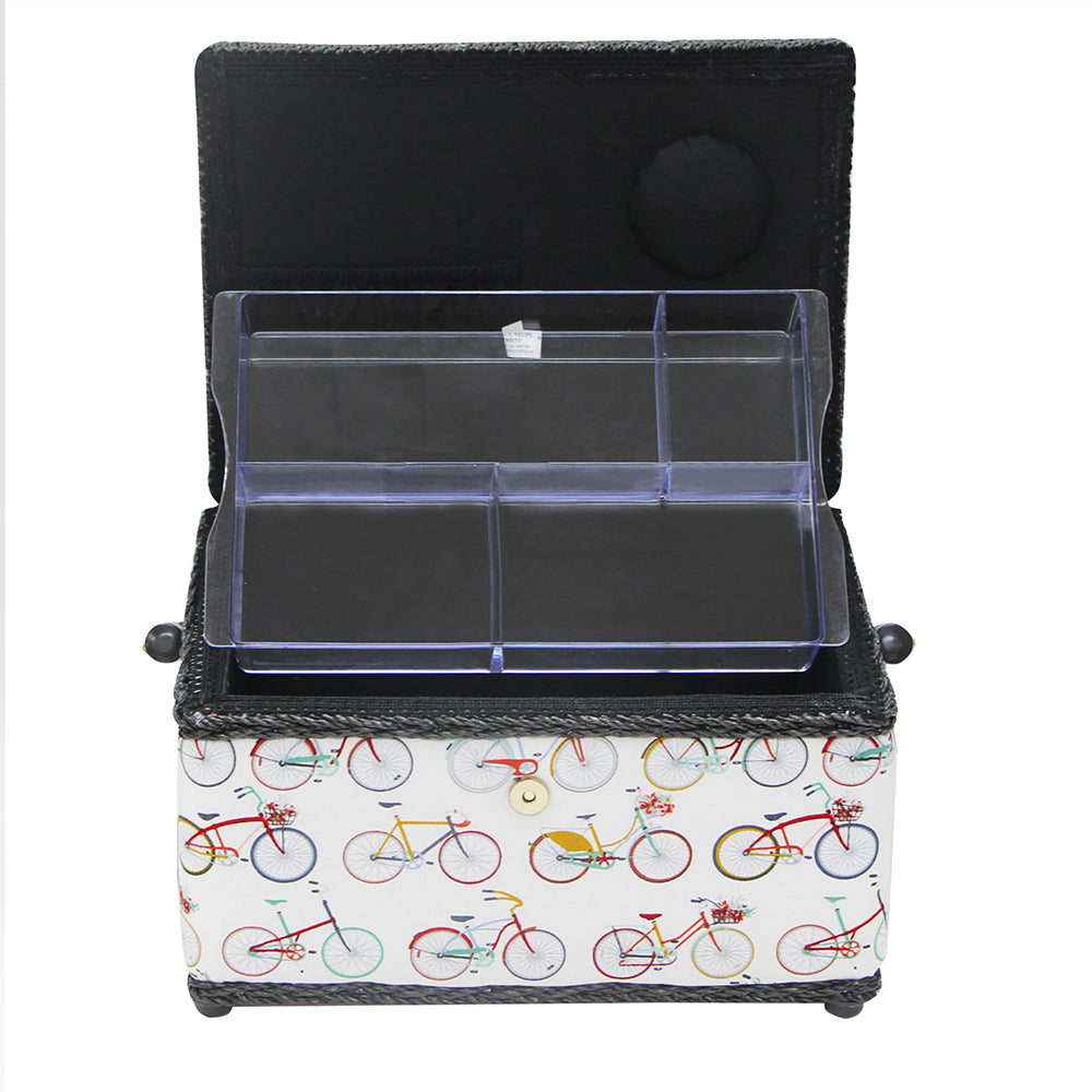 Sewing Basket - Bicycles