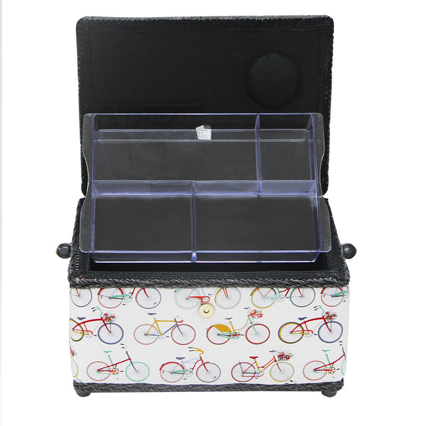 Sewing Basket - Bicycles