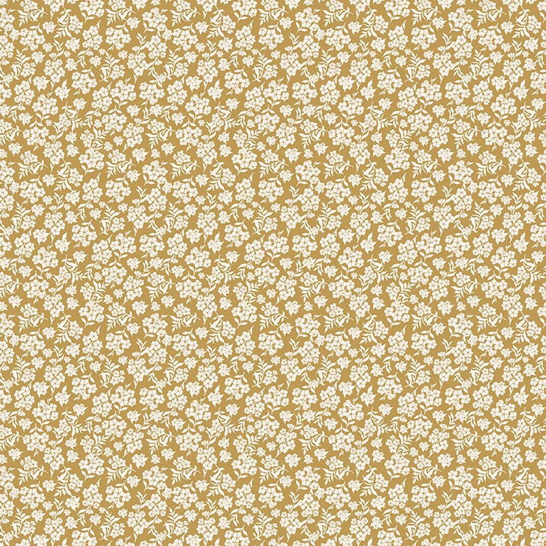 Before the Bloom - Viola Gold - Cotton Fabric