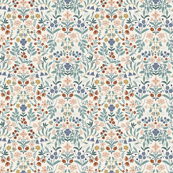Before the Bloom - Iris Cream - Cotton Fabric