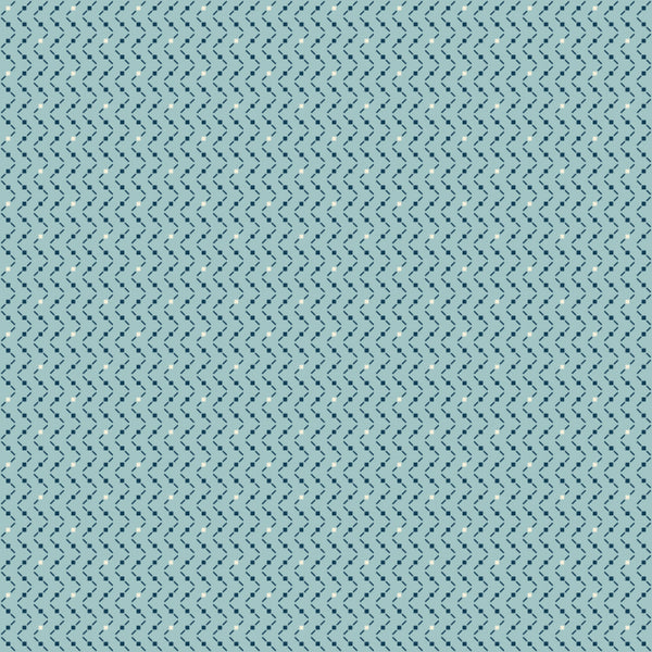 Beyond Time - Criss Cross Powder Blue - Cotton Fabric