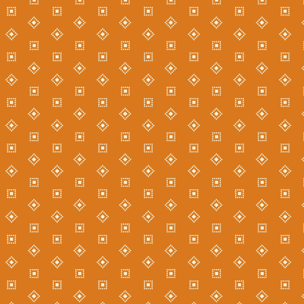 Beyond Time - Hopscotch Apricot - Cotton Fabric