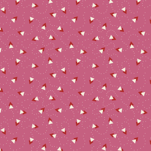 Beyond Time - Paper Airplanes Bubblegum - Cotton Fabric