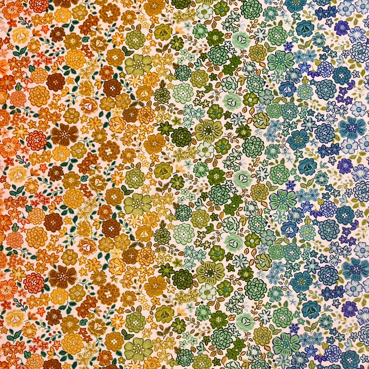 Boho Blooms - Ombré - Cotton Fabric