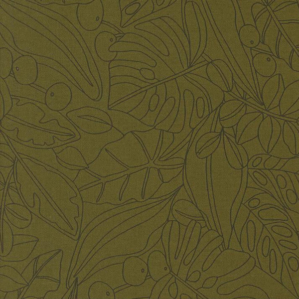 Botany by Alli K - Greenery Monstera - Cotton Fabric