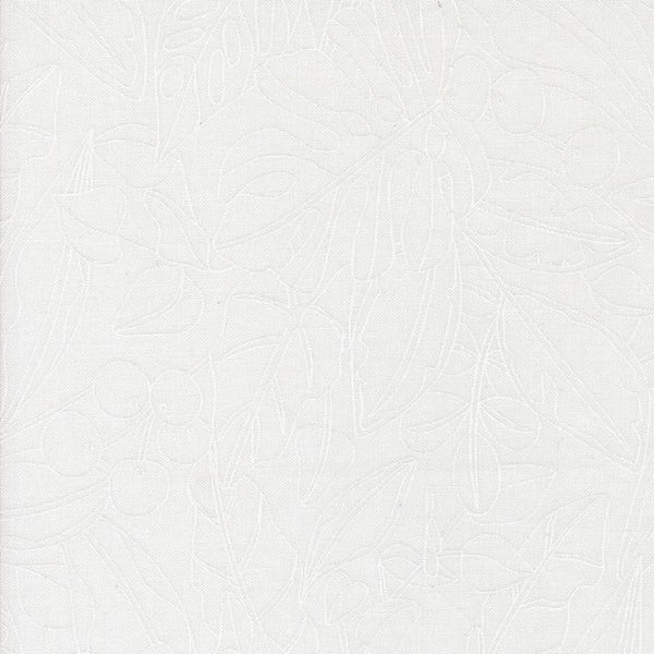 Botany by Alli K - Greenery Paper White - Cotton Fabric
