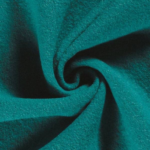 Wool Bouclé Fabric - Teal