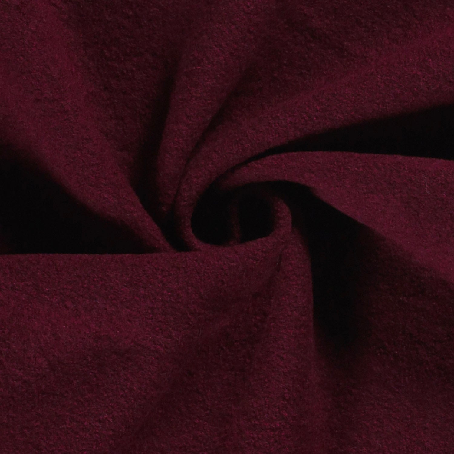 Wool Bouclé Fabric - Wine Red