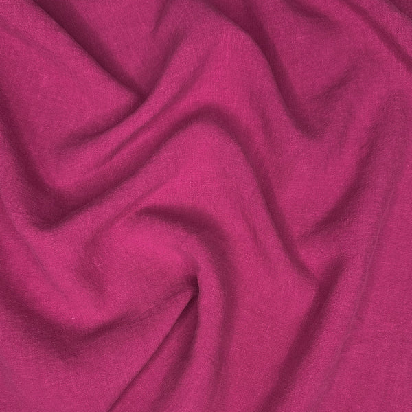 Washed Linen - Raspberry