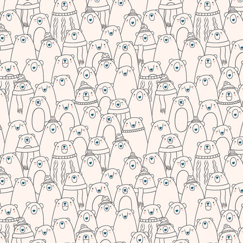 Arctic Tale - Cozy Bears - Cotton Fabric