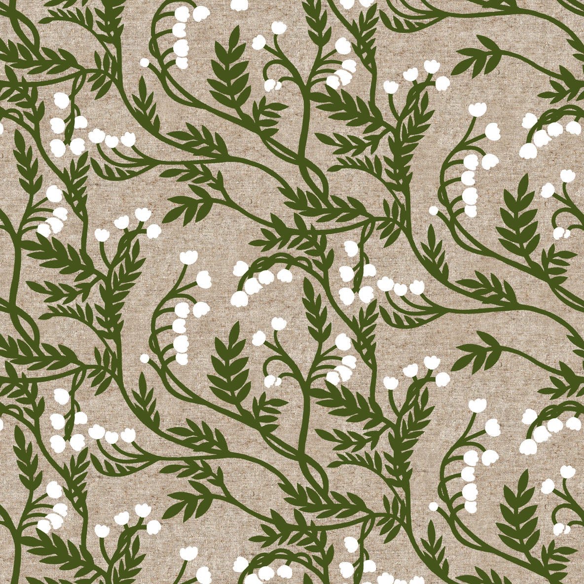 Grove Branches - Linen Canvas Fabric