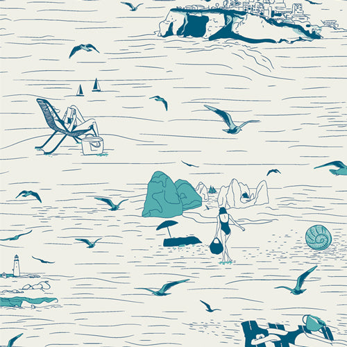 Costeira - Algarve Shores - Cotton Fabric