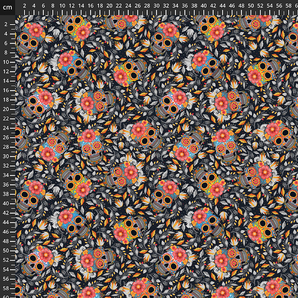Calavera - Skulls - Cotton Fabric