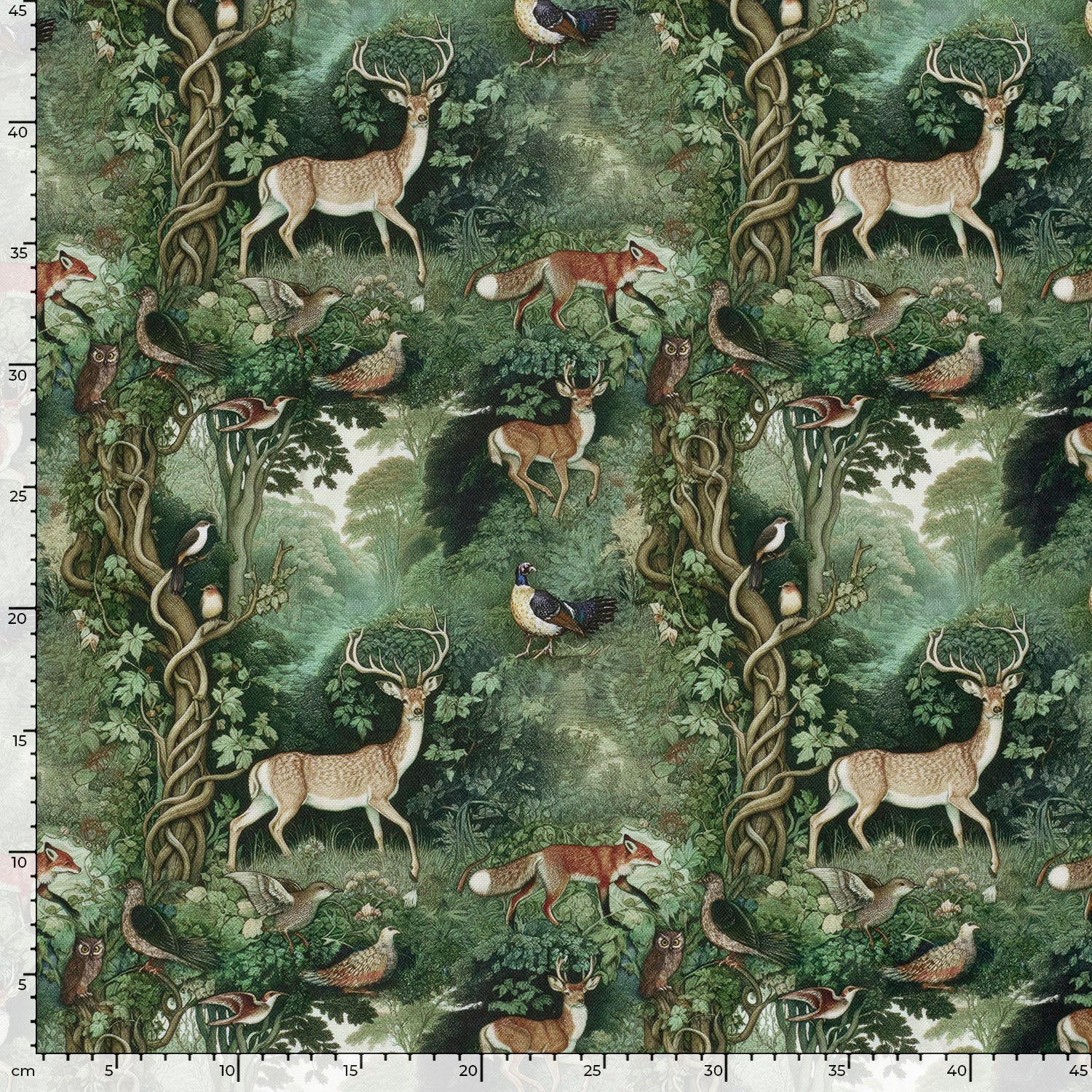 Cotton Canvas - Woodland Scene