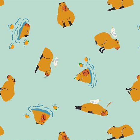 Animal Animal by Ruby Star - Capybara - Cotton Fabric