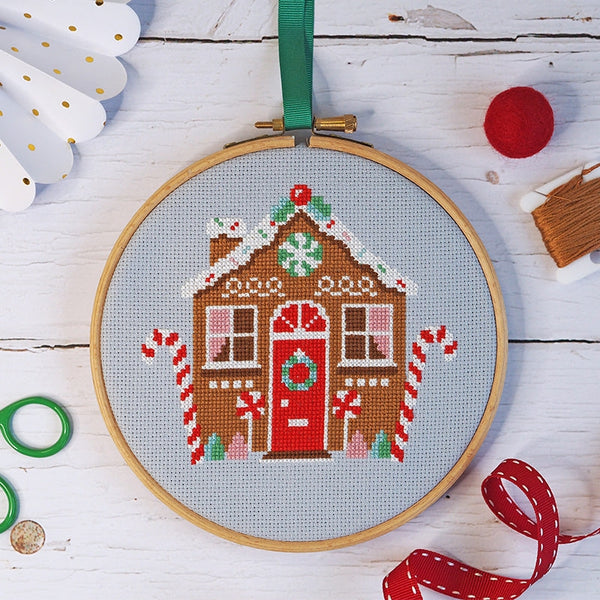 Cross Stitch Kit - Gingerbread Cottage