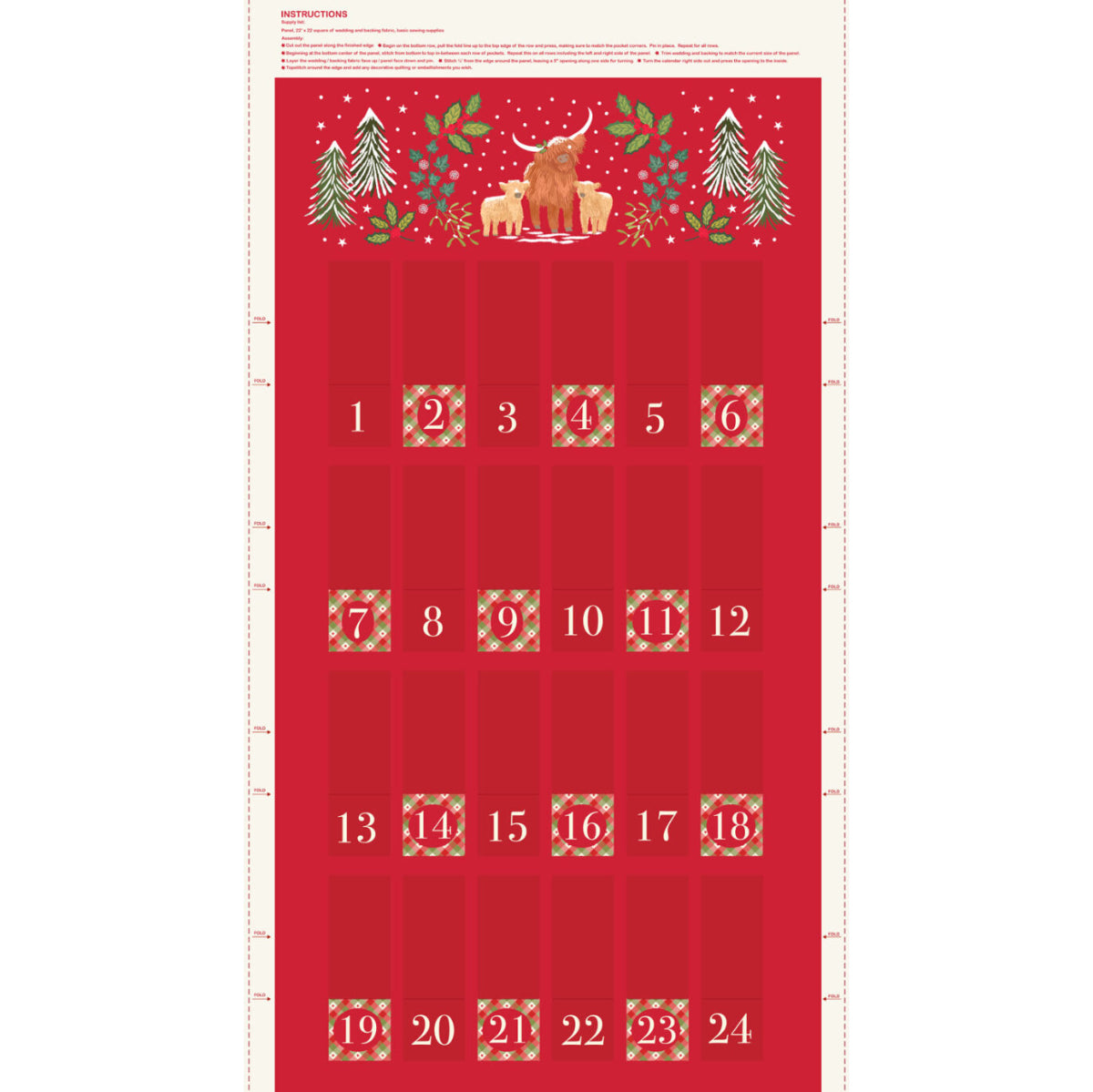Advent Calendar Kit - Celtic Christmas Coos