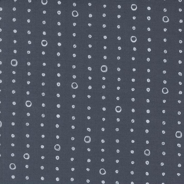 Chirp - Dots and Circles Twilight - Cotton Fabric