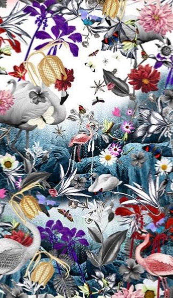 Concrete Jungle Flamingo - Cotton