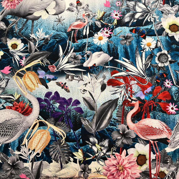 Concrete Jungle Flamingo - Cotton