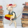 Little Mouse Librarian Embroidery Felt Craft Kit