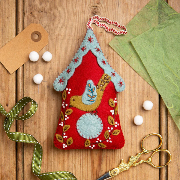 Birdhouse Embroidery Felt Craft Kit