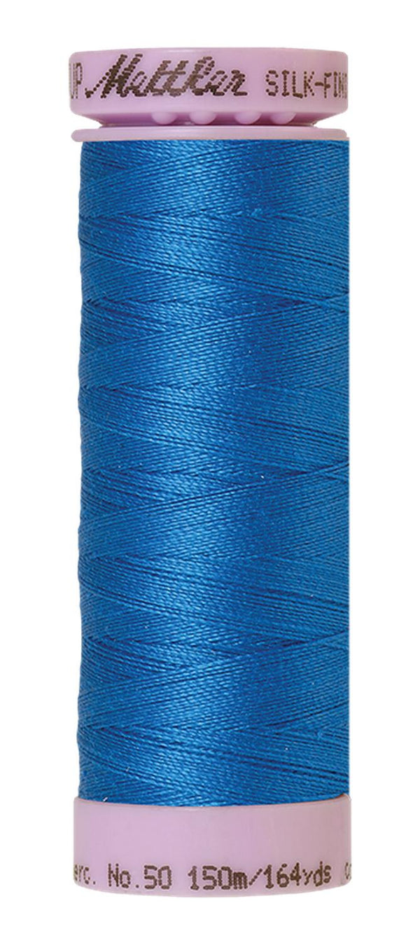 Cotton Thread 150m - blues, greens