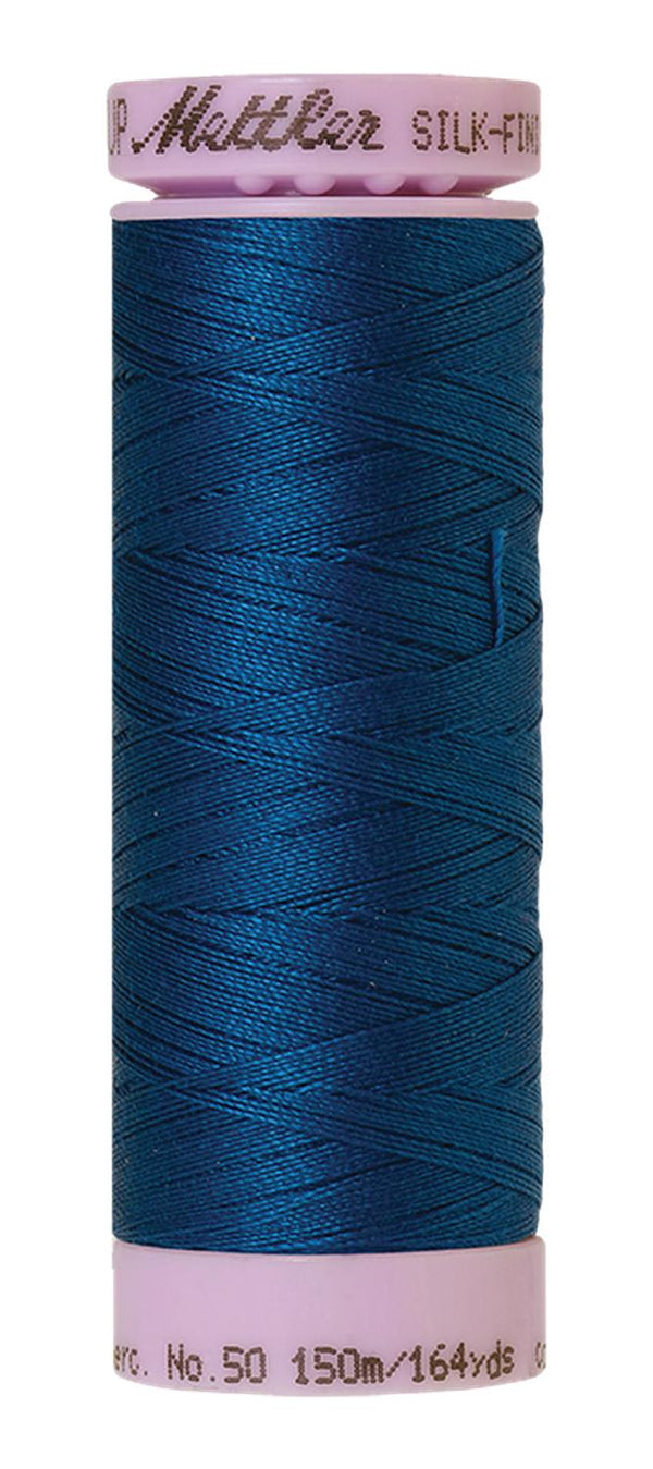 Cotton Thread 150m - blues, greens
