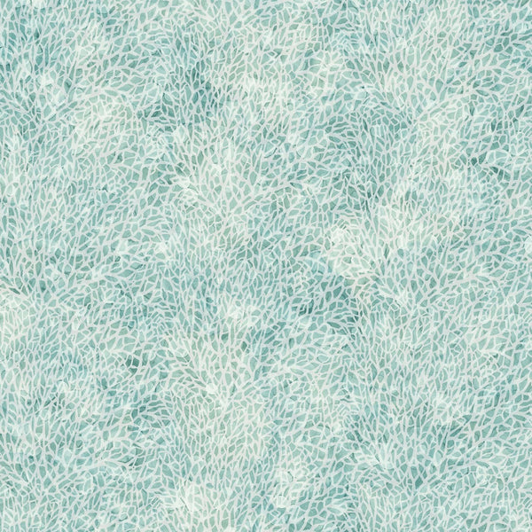 Sea Breeze Coral Blender Seafoam Cotton Fabric