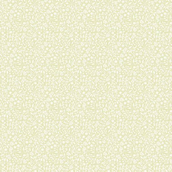 Woodland Babes - Tone on Tone - Cream Green - Cotton Fabric