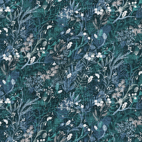 Snowdrift - Foliage - Cotton Fabric
