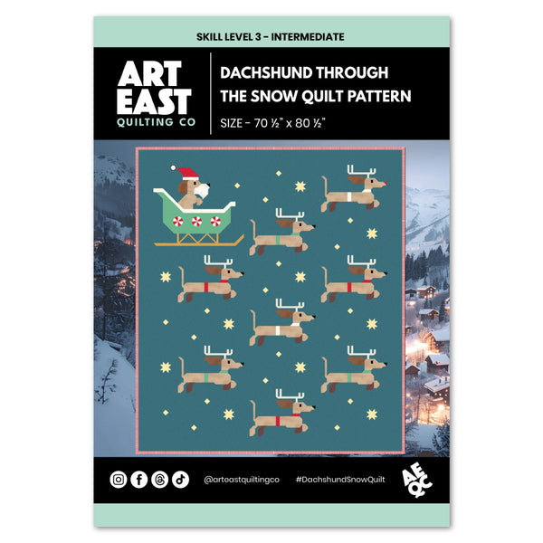 PRE-ORDER New! - Dachshund Through the Snow Quilt Pattern