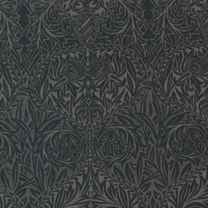 Ebony Suite - Morris Iris Damask Ebony - Cotton