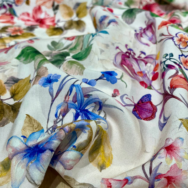 Ecovero Viscose Fabric - Summer Flowers