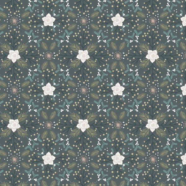 Flannel - Winter in Bluebell Wood - Floral