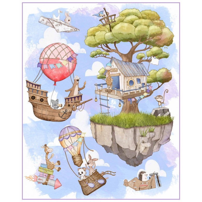 Fantasy Fort - Fabric Panel