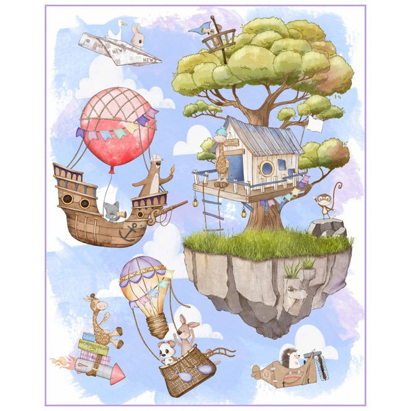 Fantasy Fort - Fabric Panel