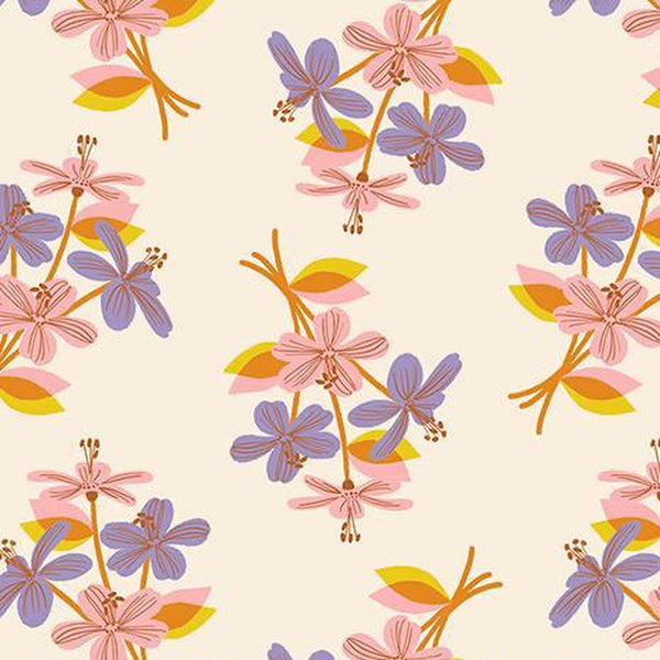 Favourite Flowers by Ruby Star - Natural - Cotton Fabric