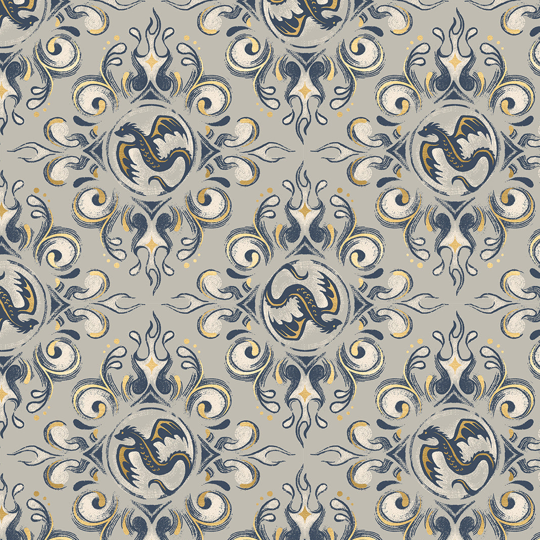 Fireglow by Ruby Star - Emblem Oyster - Cotton Fabric